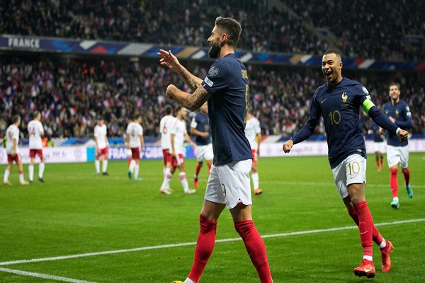 欧洲杯法国14:0大胜直布罗陀，姆巴佩破300球里程碑